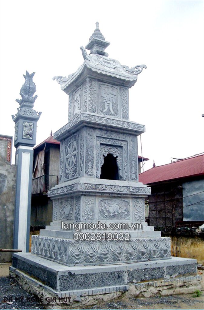 Mộ đá tháp,mẫu mộ tháp đá, mộ tháp đẹp