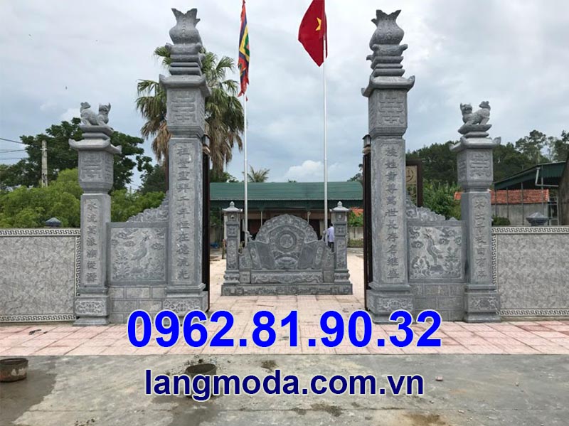 Mẫu cổng đá tại Hà Nội cho đình chùa