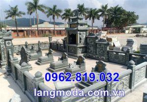 Lăng mộ đá xanh rêu lắp tại Thái Bình, lăng mộ đá đẹp tại Thái Bình