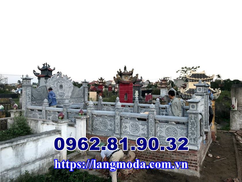 Nghĩa trang gia đình tại Tiền Hải Thái Bình được đá mỹ nghệ Bảo Châu thiết kế và thi công 