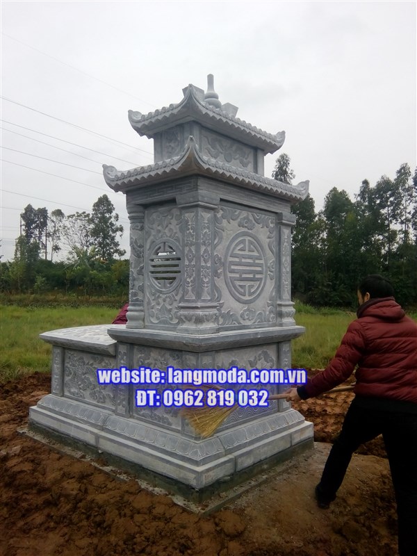 Lắp đặt lăng mộ đá tại Uy Nỗ, Đông Anh, Hà Nội