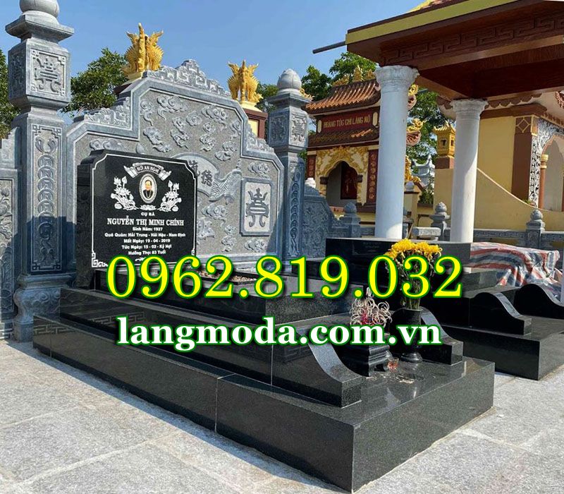 mẫu mộ đơn giản mà đẹp đá hoa cương