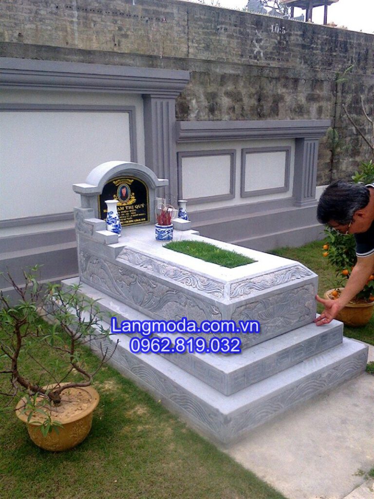 Mẫu mộ xây đơn giản