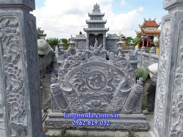 Tổng hợp các mẫu cuốn thư bình phong đá đẹp