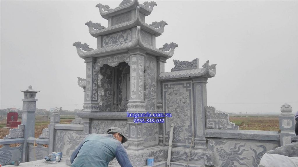 Hình ảnh khu lăng mộ đá đẹp Hưng Yên Lắp đặt Lăng thờ đá tại Hưng Yên , Lăng thờ đá tại Hưng Yên