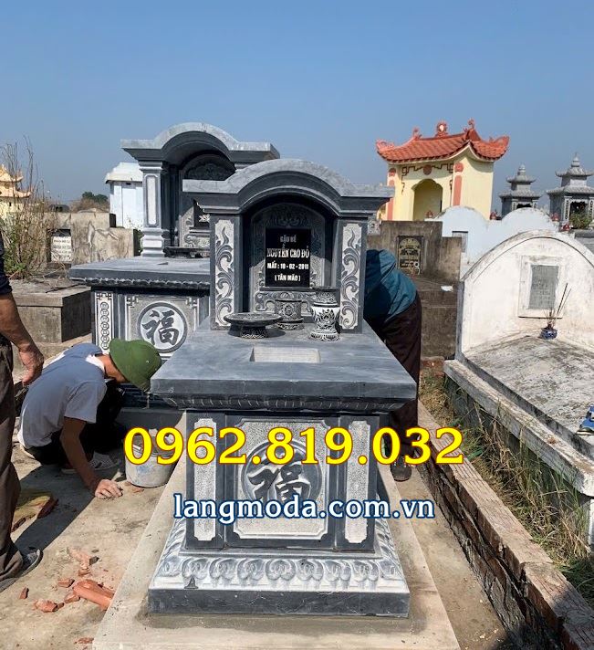 Mẫu mộ một mái đẹp bằng đá tự nhiên