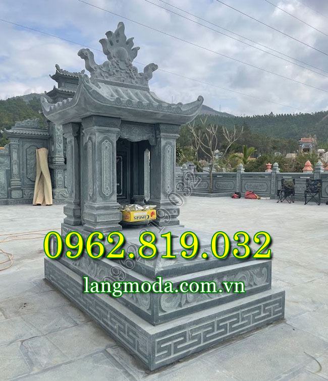 Mẫu Mộ một mái đẹp chạm rồng thủ công