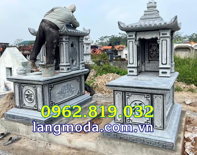 Mộ một mái đẹp bằng đá 