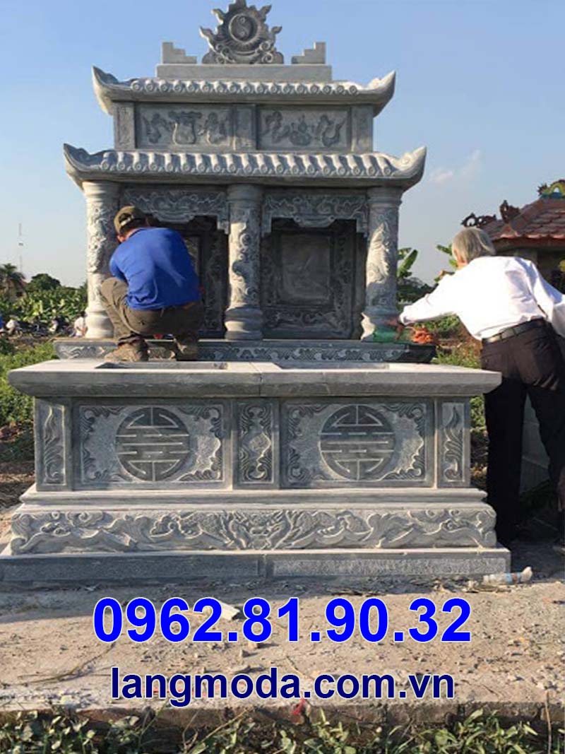 Đặt mua mộ đá hai đao tại Bảo Châu