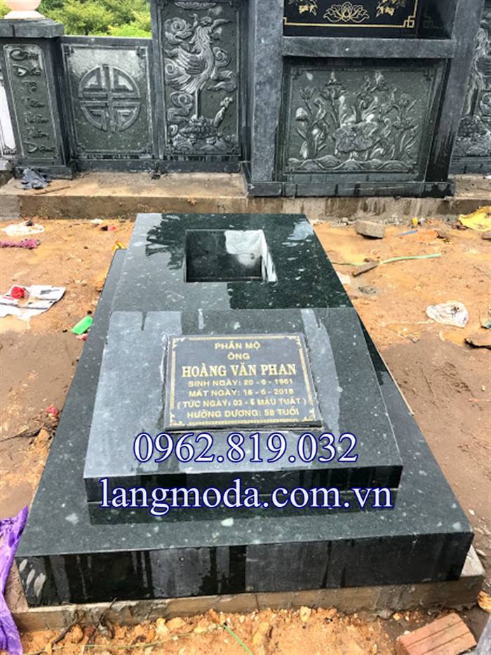 Lăng mộ đá xanh khối giá rẻ 2019