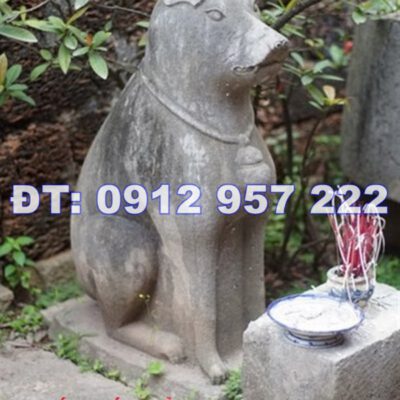 Tục thờ tượng con chó đá phong thủy ở Việt Nam rất phổ biến