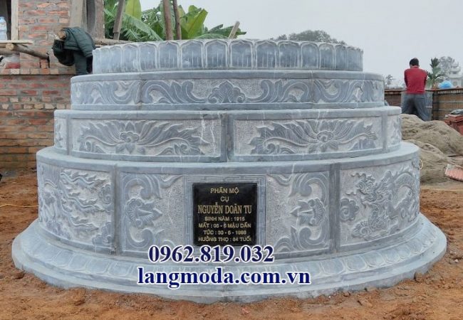 mộ đá tròn giá rẻ