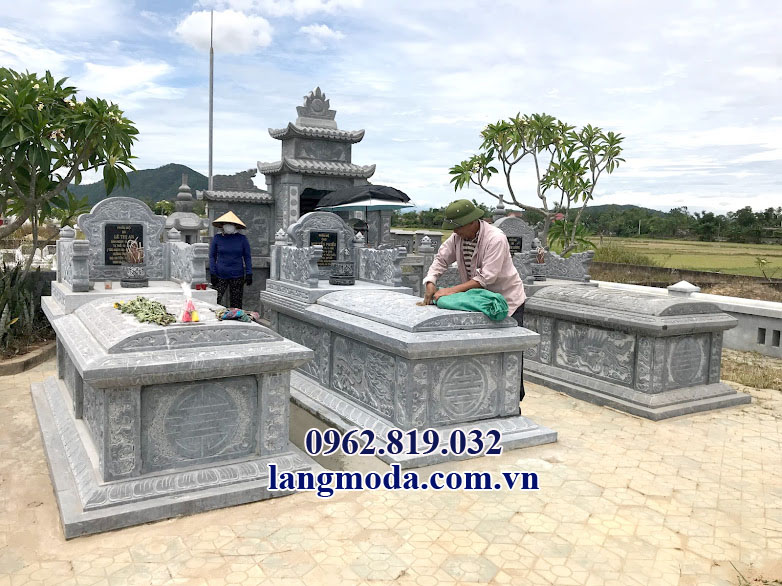 Làm lăng mộ đá nguyên khối đẹp nhất toàn quốc