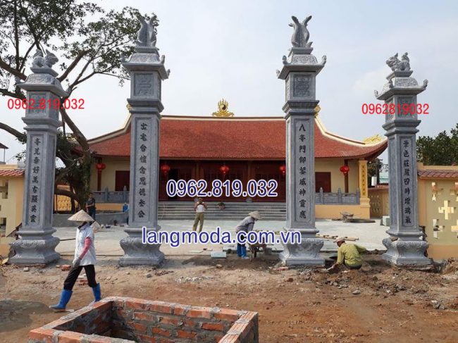 Cổng nhà thờ họ đẹp, mẫu cổng nhà thờ họ, công nhà thờ họ bằng đá, Cổng từ đường