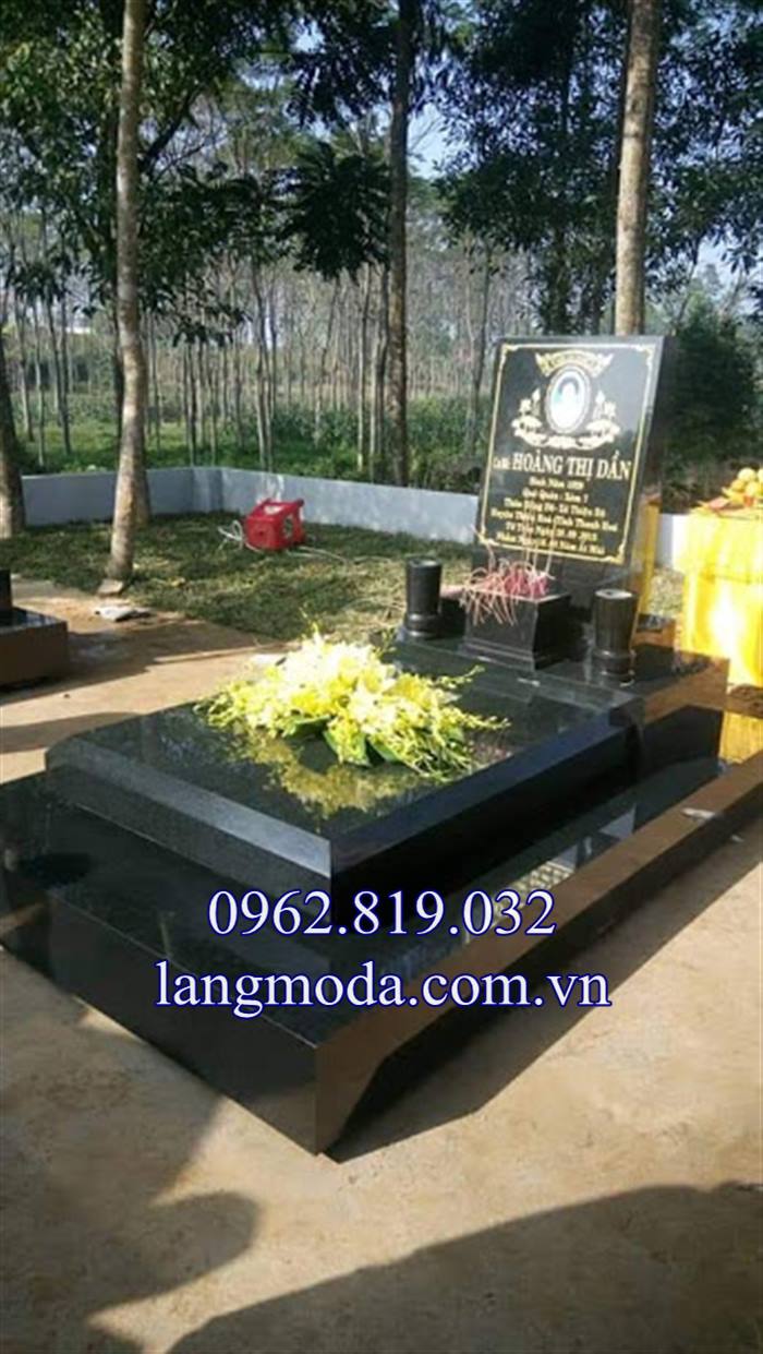 Mộ đá xanh rêu đơn giản đẹp giá rẻ