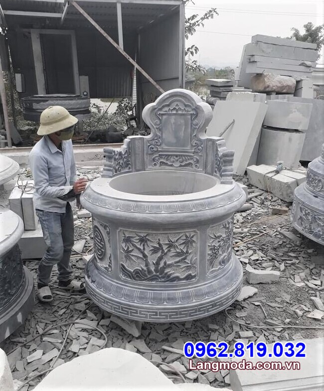 Mẫu mộ tròn đẹp bằng đá
