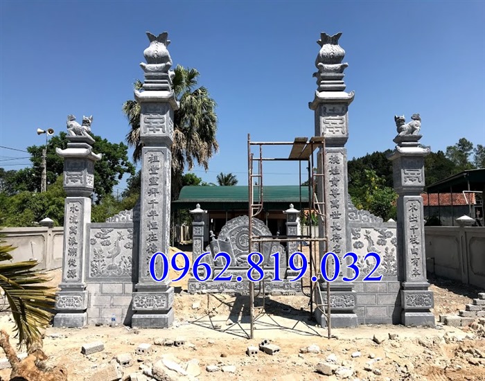 62 Mẫu câu đối cổng nhà thờ họ từ đường hay nhiều ý nghĩa CD01 , Cổng nhà thờ họ, Cổng từ đường