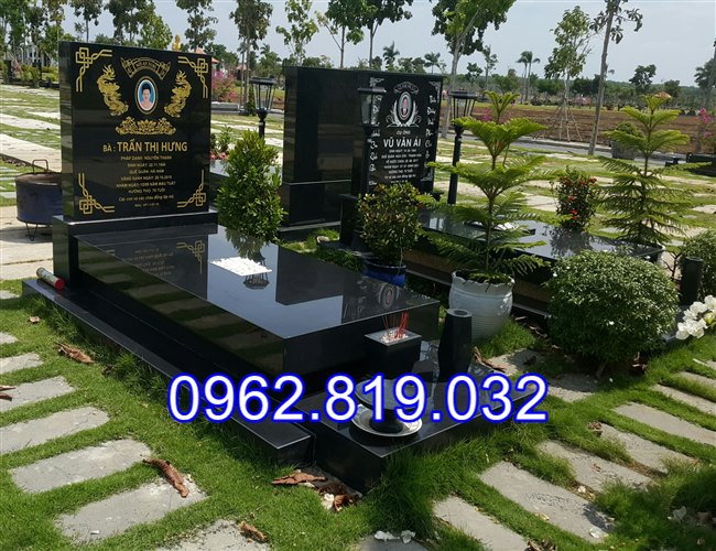 Mẫu mộ đôi đẹp đơn giản để tro cốt cho ông bà cha mẹ bằng đá khối Mẫu mộ đôi đẹp đơn giản để tro cốt cho ông bà cha mẹ bằng đá khối