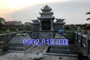 Lăng mộ đá khối gia tiên điêu khắc đẹp tại Hưng Yên 23