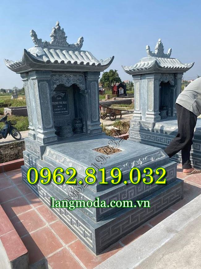Mẫu mộ đá hiện đại một mái bằng đá tự nhiên