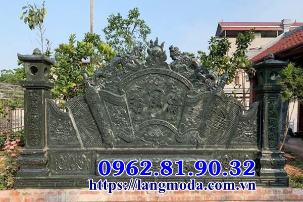 Cuốn thư đá lăng mộ lắp tại Bắc Ninh