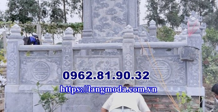 Lan can đá lăng mộ tại Bắc Ninh, tường rào đá tại Bắc Ninh