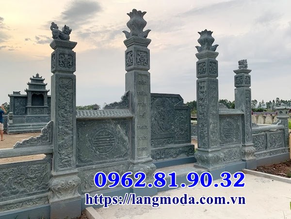 Mẫu cổng đá lăng mộ làm tại Bắc Ninh