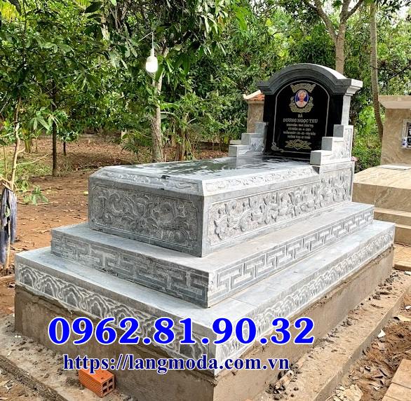 Mẫu mộ đẹp bằng đá không mái tai Bắc Ninh