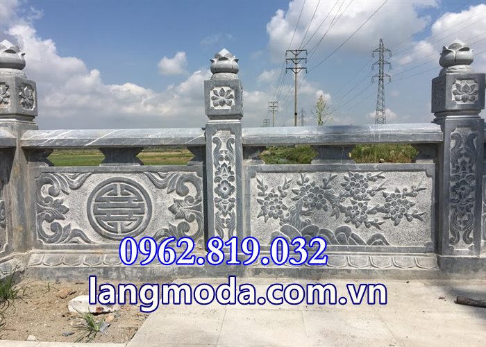 Tường rào đá lăng mộ Tại Thái Bình, Hàng rào lăng mộ