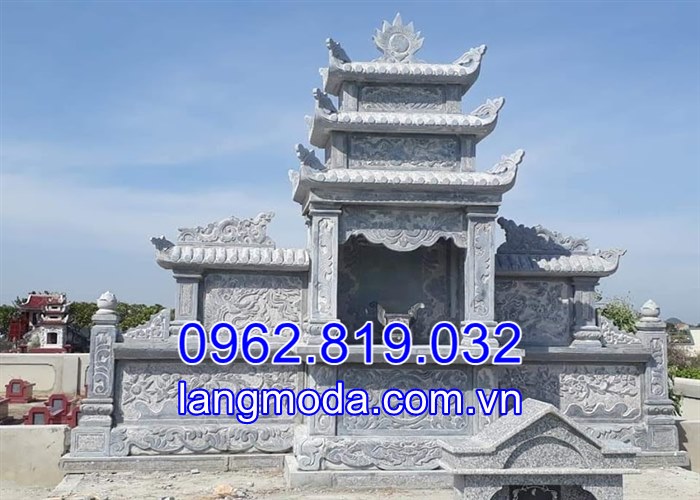Mẫu lăng thờ chung bằng đá có cánh gà, Xây khu lăng mộ đá gia đình cần chuẩn bị gì?