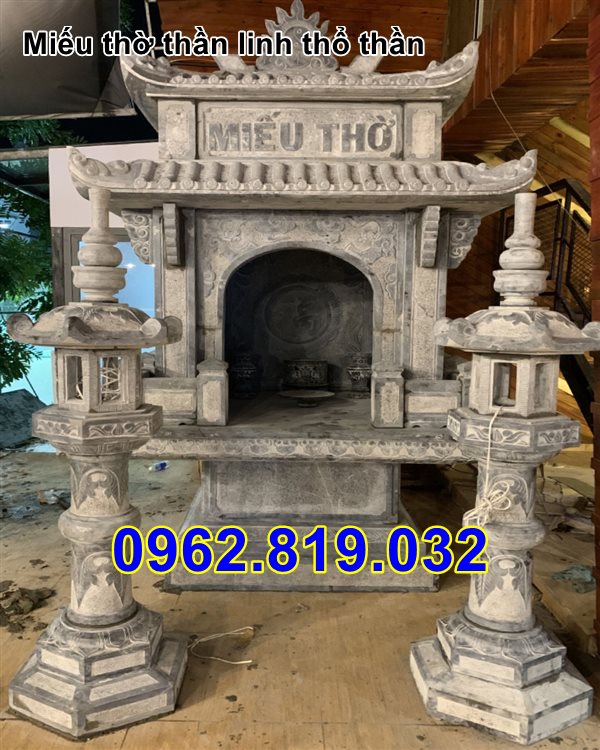 32 Mẫu miếu thờ thần linh thổ địa thổ thần đẹp bằng đá
