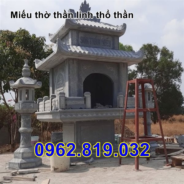 Mẫu miếu thờ thần linh đẹp 32 - Miếu thờ sơn thần bằng đá