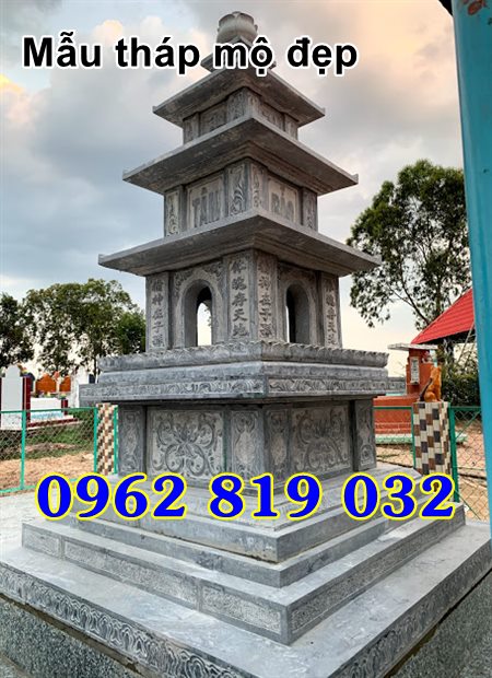 Mẫu tháp mộ đẹp để hài cốt bằng đá Tây Ninh