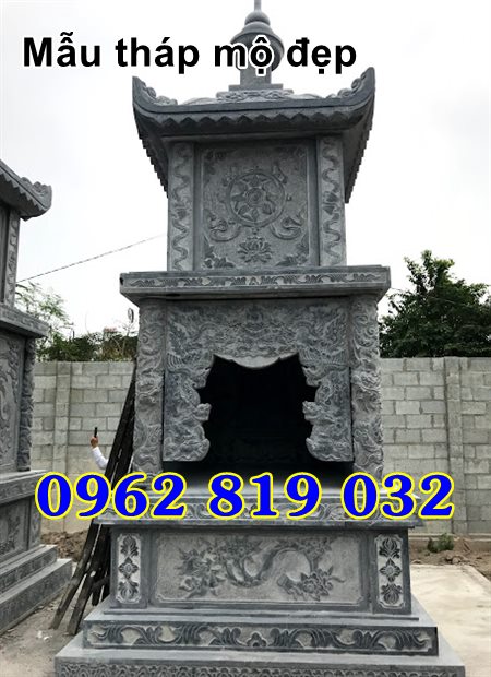 Mẫu tháp mộ đẹp để hài cốt bằng đá Kiên Giang