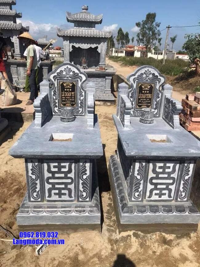 mẫu mộ tam sơn bằng đá xanh đẹp