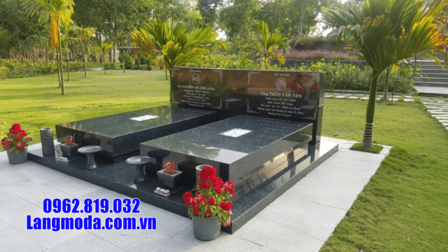 mộ đá hoa cương nguyên khối đẹp