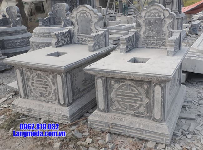 mộ tam sơn bằng đá đẹp