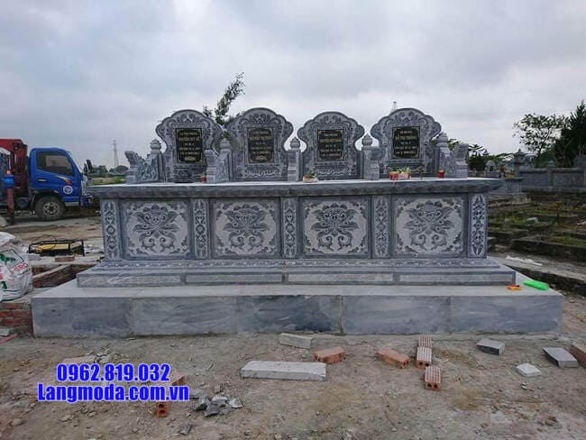 mộ tam sơn bằng đá xanh đẹp