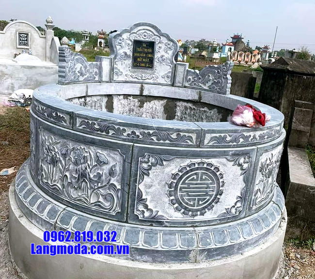 Mộ đá tròn đẹp