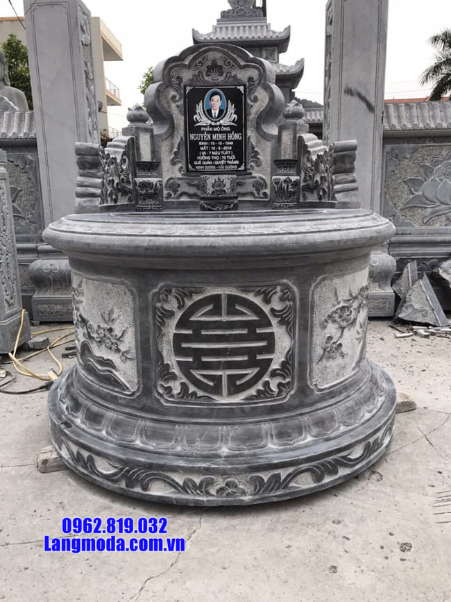 Những mẫu mộ đá hình tròn đẹp nhất tại Ninh Vân - Ninh Bình