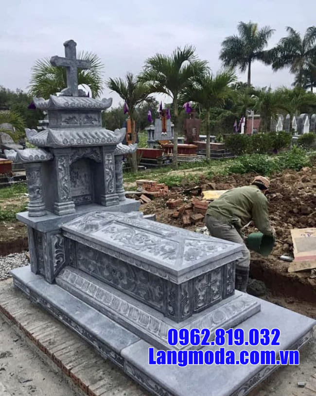 Những mẫu mộ đá xanh nguyên khối đẹp nhất