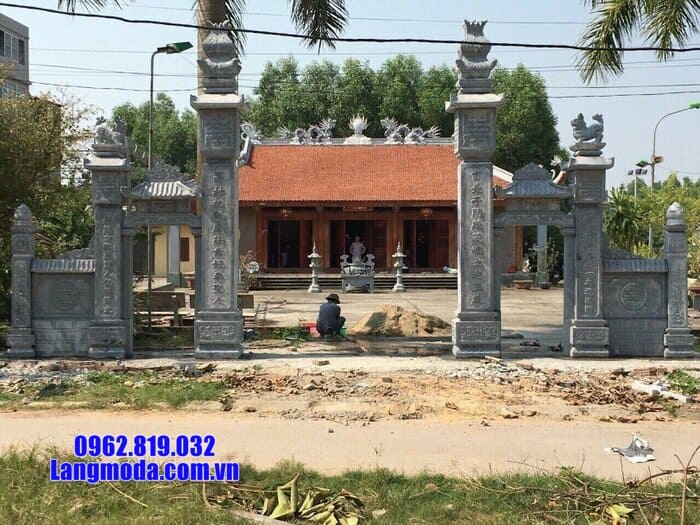 mẫu cổng bằng đá đẹp nhất