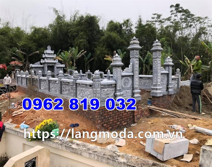 Mẫu khu lăng mộ đá mồ mả đẹp 2021