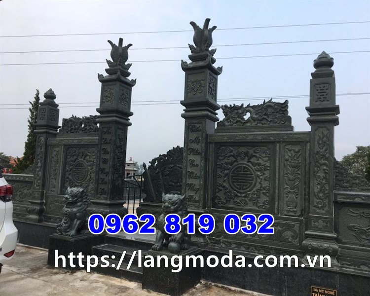 Cổng lăng mộ bằng đá xanh rêu, cổng lăng mộ bằng đá