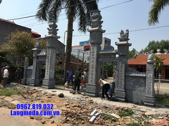 mẫu cổng chùa bằng đá đẹp