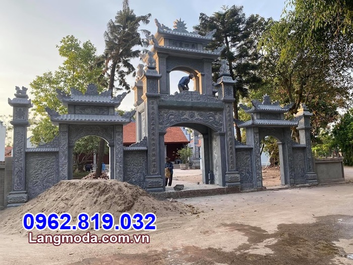 mẫu cổng tam quan chùa
