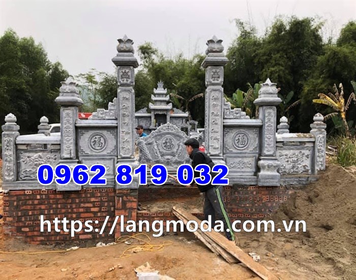 Mẫu khu lăng mộ gia đình bằng đá tại thái bình