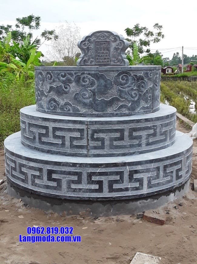 mộ tròn bằng đá xanh thanh hóa đẹp
