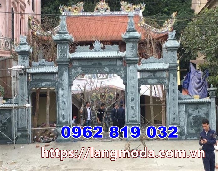 Cổng đinh làng bằng đá tại Hưng Yên - Cổng nhà thờ họ tại Hưng Yên