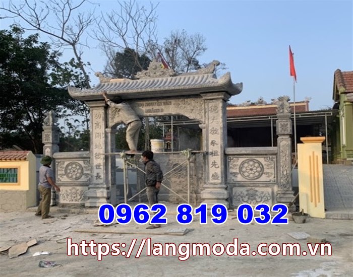 Cổng nhà thờ họ giá rẻ tại hưng Yên-Cổng đá hưng Yên